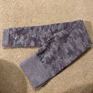 Purple gymshark camo leggings
